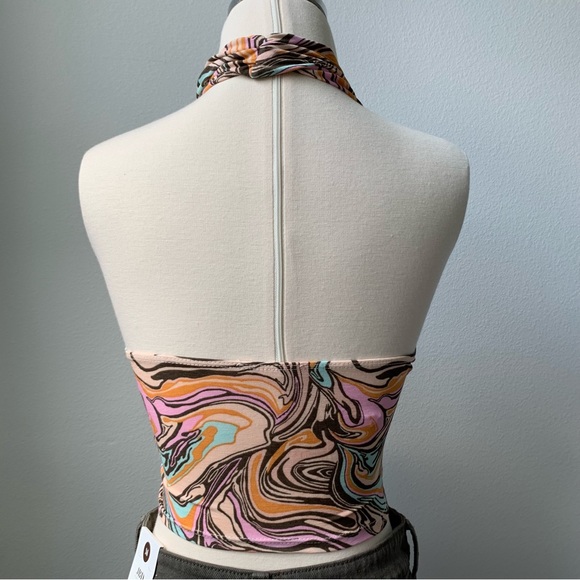 Festival Retro Halter Crop Top - Picture 6 of 16